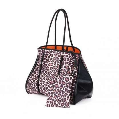 leopard-neoprene-beach-bag